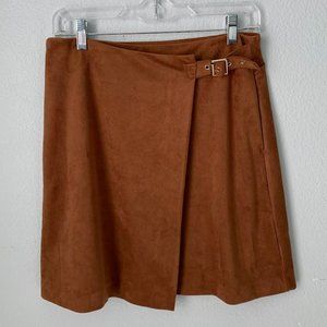 Banana Republic Suede Wrap Mini Skirt
